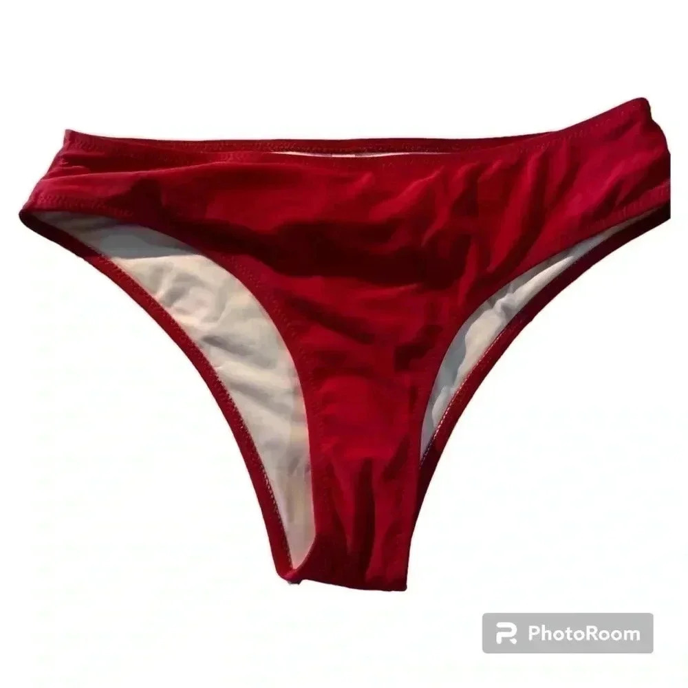 Beachsissi Women’s Red Bikini Bottoms Size XL